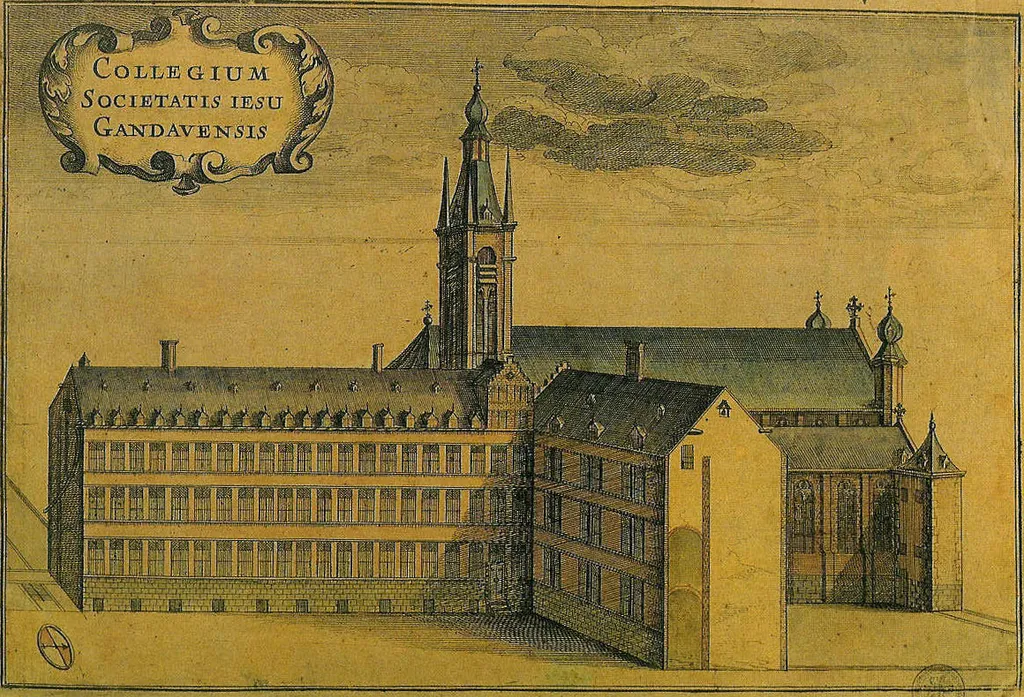 Het voormalige Jezuïetenklooster aan de Voldersstraat te Gent - Oost-Vlaanderen - België