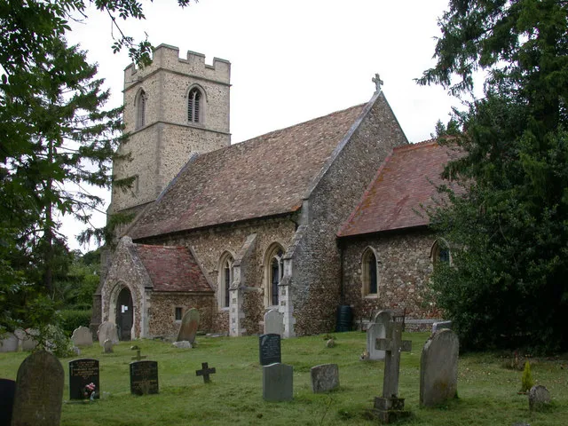 Parish church of St Michael and All Angels, Caldecote, South Cambridgeshire, England, seen from the southeast