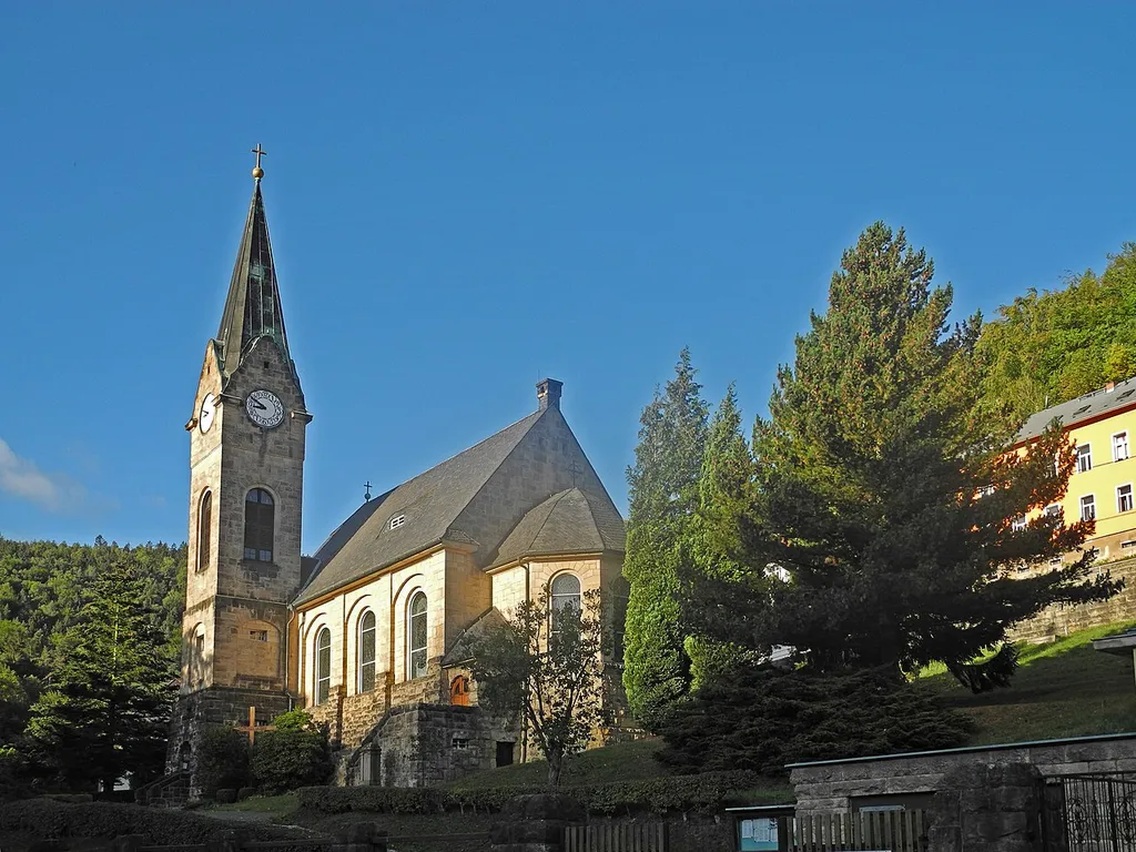 Katholische Pfarrkirche St. Maria Immaculata in Königstein (Sächsische Schweiz), Bielatalstr. 38