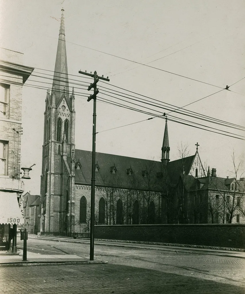 " St. Augustine's Catholic, Laflin at 57th St."--Photograph verso.