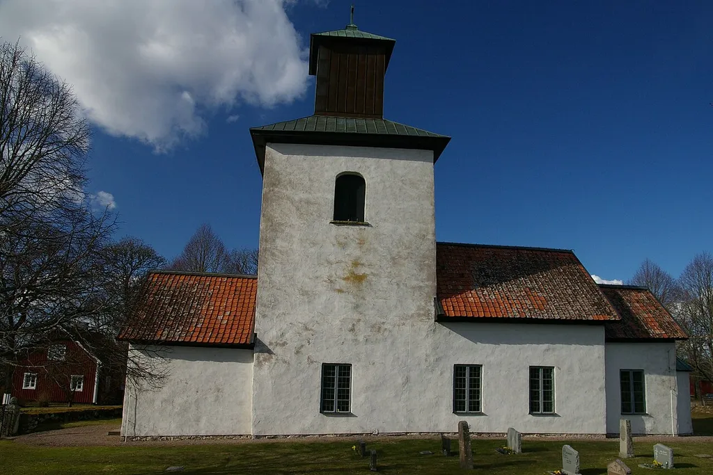 Mularps kyrka (Church of Mularp) is a church from 1197 situated in the village of Mularp in Falköping Municipality in Sweden. The tower was erected in the 16th century.