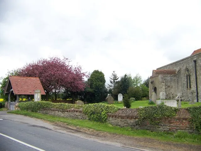 All Saints Church and lych gate at Graveney
