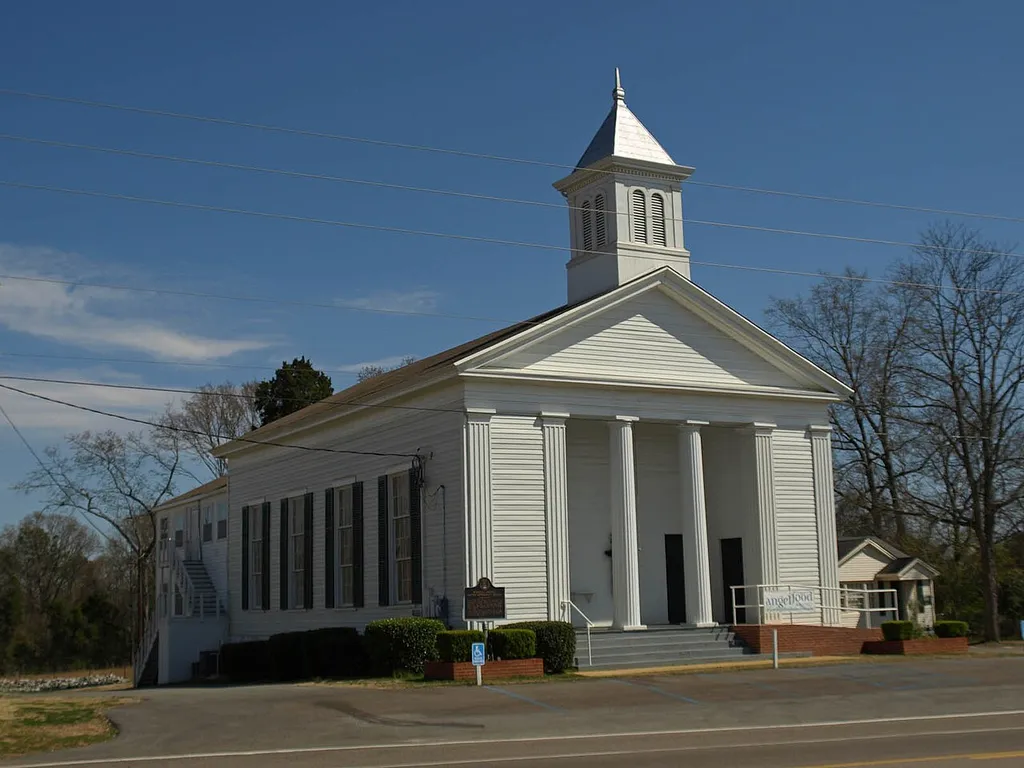 Robinson Springs United Methodist Church in Millbrook, Alabama, listed on the National Register of Historic Places.
