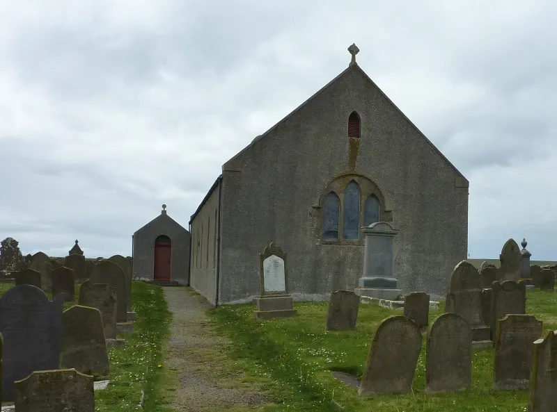 St Magnus Church, Birsay, Mainland, Orkney, Scotland. View from the east.
