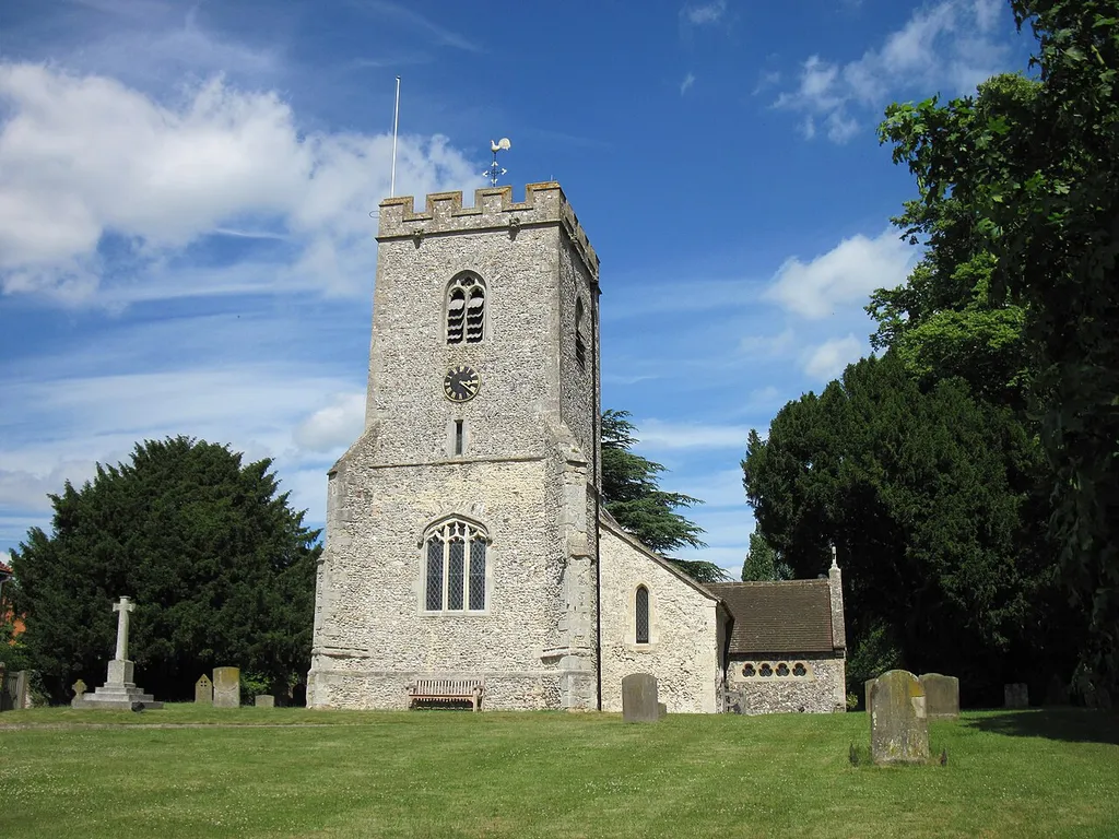 Church of England parish church of St Andrew, South Stoke, Oxfordshire, viewed from the south-west