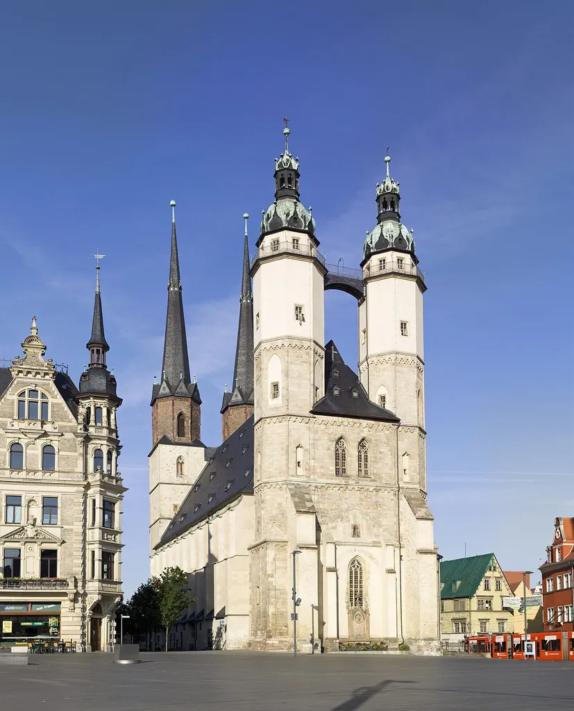 Marienkirche in Halle/Saale, seen from East.