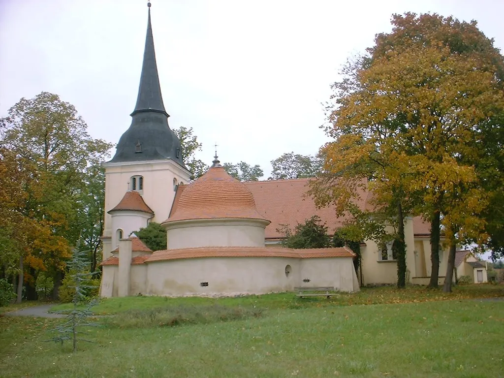 Borsig's graveyard behind the church in Groß Behnitz in Brandenburg, Germany