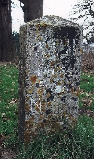 Old Milestone near Wolterton Hall, Wickmere parish