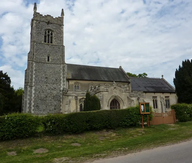 Church of St Margaret in Thrandeston, Suffolk, England. A Grade I listed medieval church.