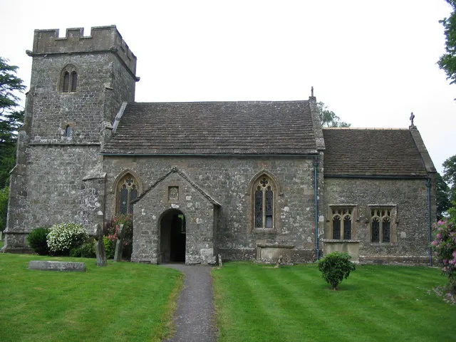 Parish church of Saint Michael and All Angels, Penselwood, Somerset, England, seen from the south