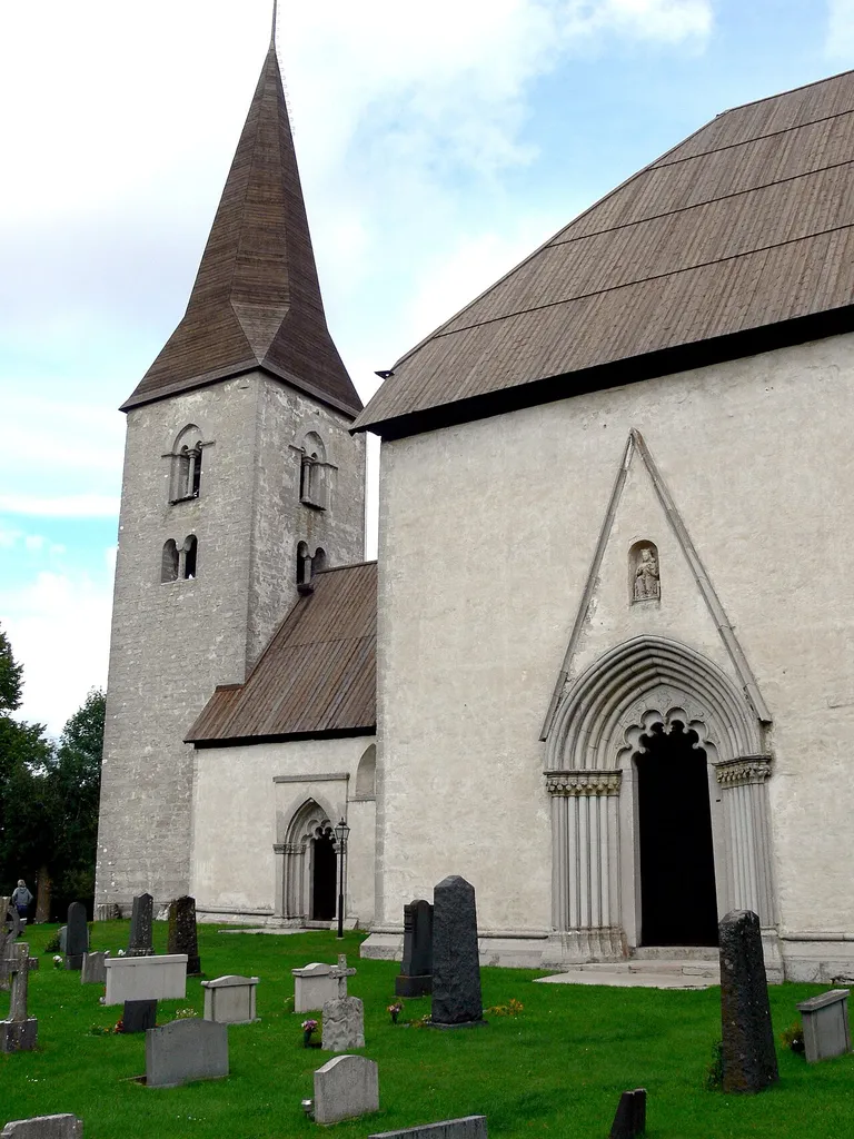 Källunge kyrka auf Gotland. Außenansicht