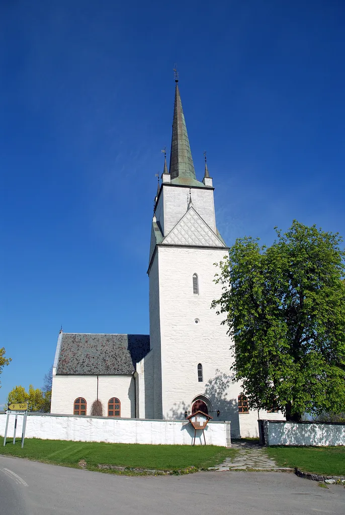 Nes church at Tingnes, in Ringsaker, Hedmark, Norway.