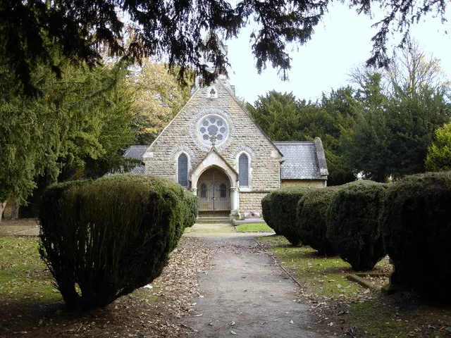 Emmanuel Church, Warren Hill This beautiful little church is now hidden away in the middle of an undistinguished residential suburb of Nottingham. The setting is quite surreal, the apparently typical English country churchyard of shrubs and trees being in shattering contrast with the tracts of adjacent modern housing. When I visited the church was barred and bolted, but the interior looks as though it may be quite impressive [1].