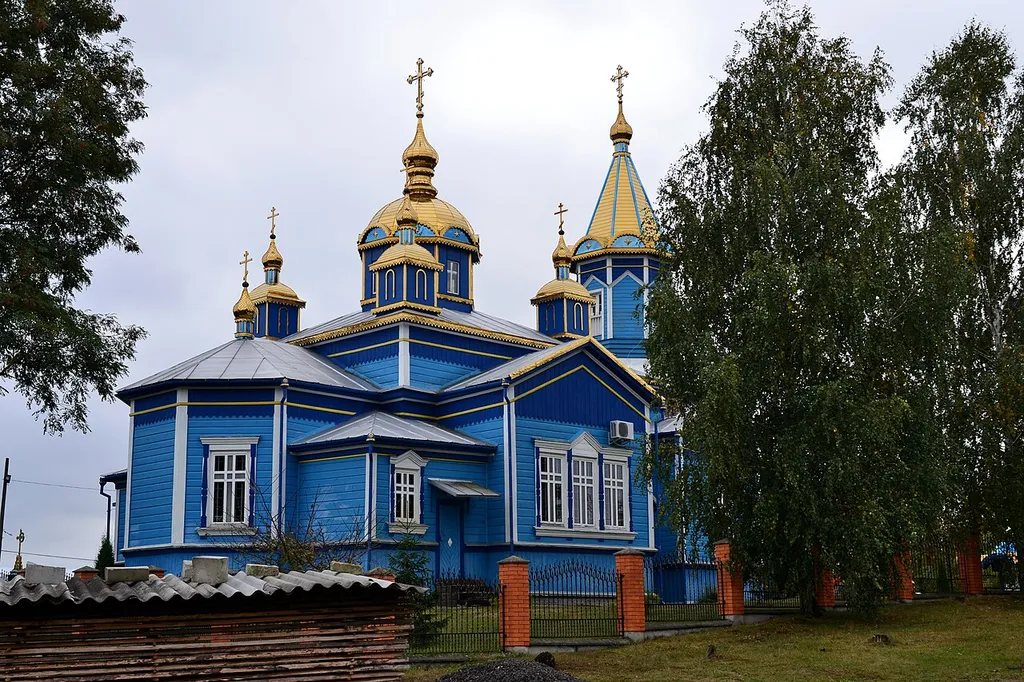 Благовіщенська церква (дер.) (1914 рік) - вигляд з північного сходу - Раків Ліс (вул. Федори Денисюк, 2Б) Камінь-Каширський район Волинська область Україна