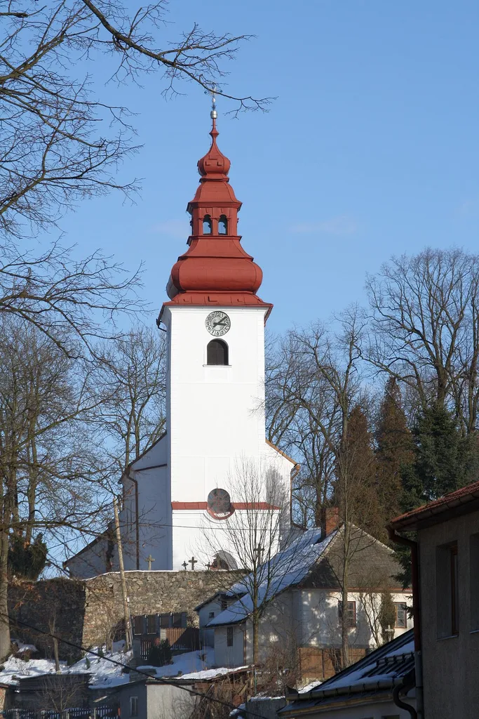 Church of Saint James the Greater in Kamenice, Jihlava District.