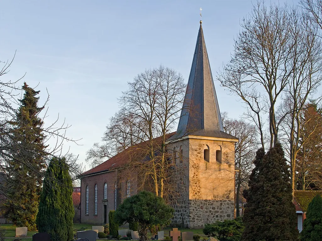 Church of the small village Bülitz (district Lüchow-Dannenberg, northern Germany).