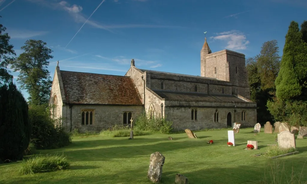 St Mary's parish church, Oakley, Buckinghamshire, seen from the northeast