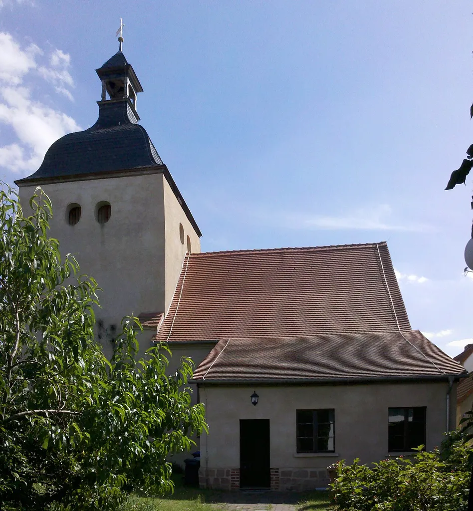 Kirche Gröbern -Nordansicht- im Juli 2020