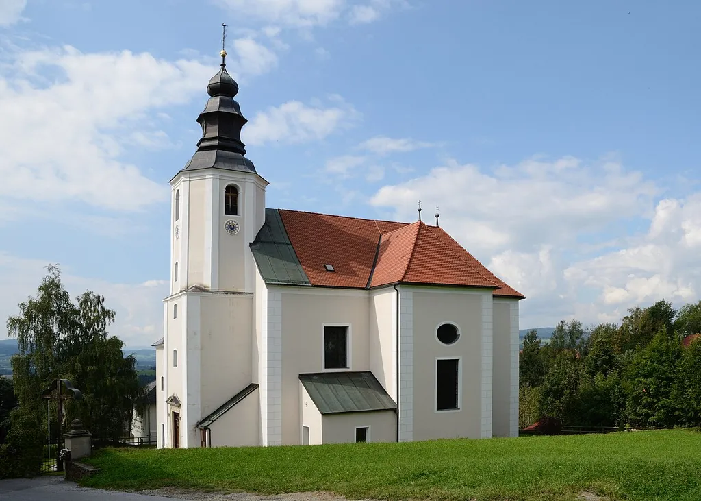 Parish church St. Laurentius at Sankt Lorenzen am Wechsel, Styria.