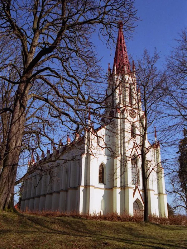 St Lawrence church in Chrastava, Liberec District, Czech Republic.