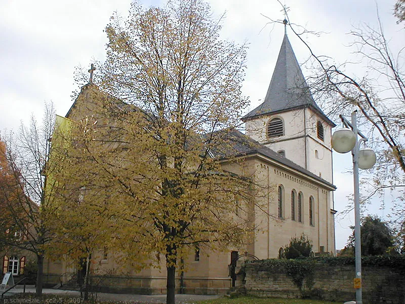 Evang. Kirche in Sulzfeld (Baden), Baden-Württemberg, Deutschland