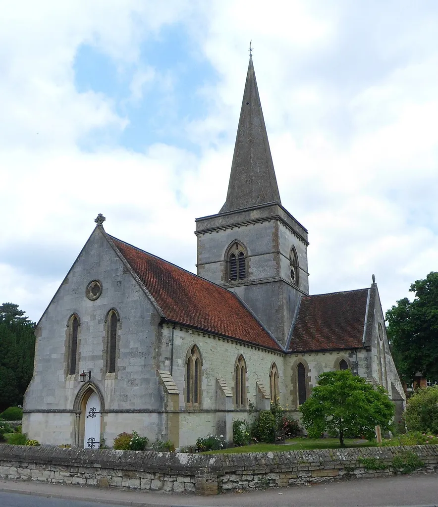 Christ Church, Middle Street, Brockham, Mole Valley District, Surrey, England. The Anglican parish church of Brockham.