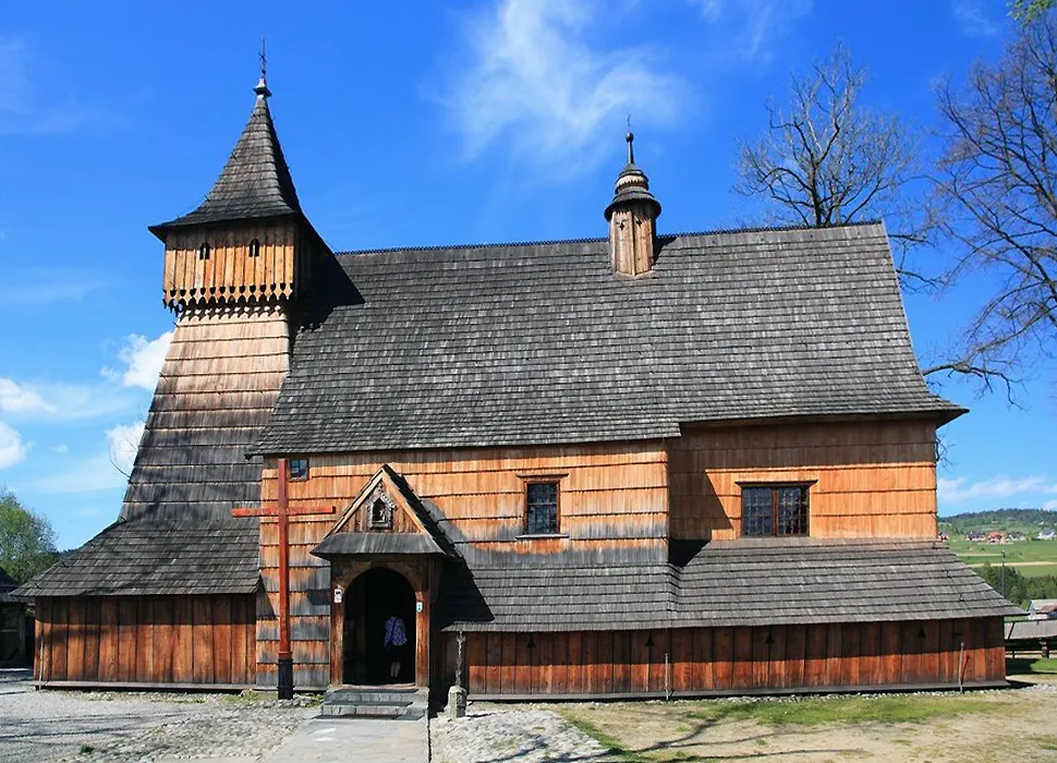 Dębno (powiat nowotarski). Drewniany kościół gotycki św. Michała Archanioła
