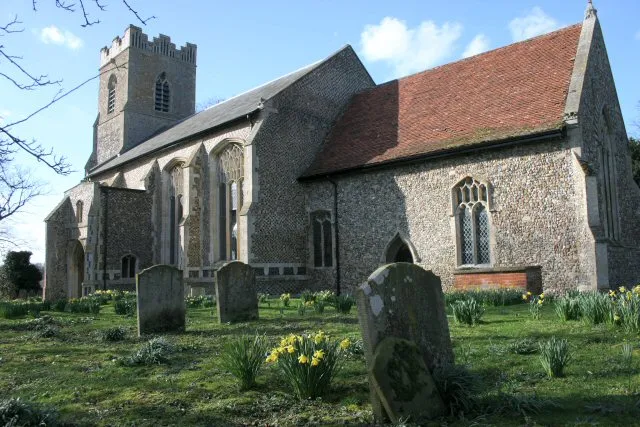 Church of St Mary in the parish of Rickinghall Superior, Suffolk, England. A Grade I listed medieval church.