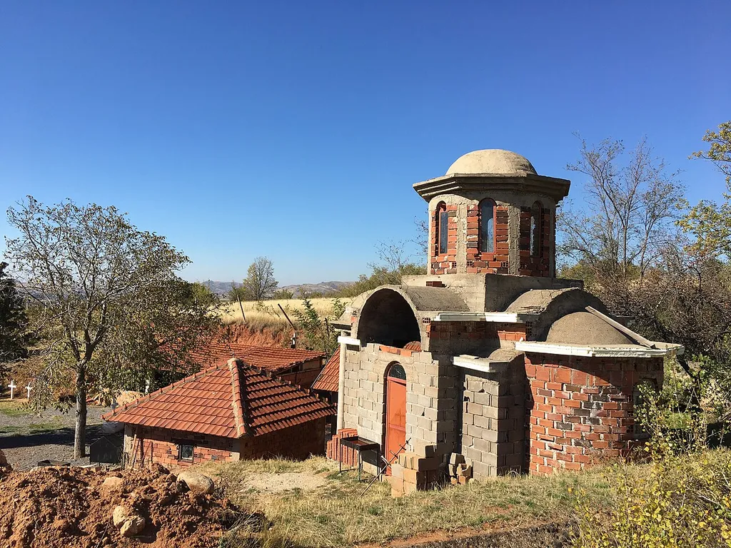 Nativity of the Theotokos Church under construction in the village of Argulica