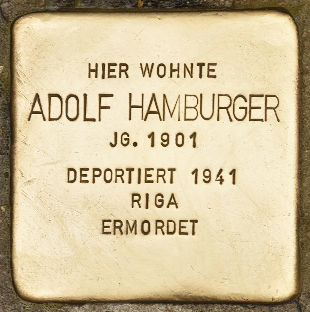 Stolperstein für Adolf Hamburger