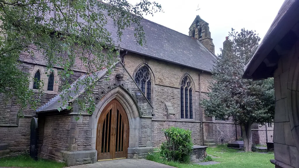St Lawrence' parish church, St Lawrence Road, Tinsley, Sheffield, South Yorkshire, seen from the south
