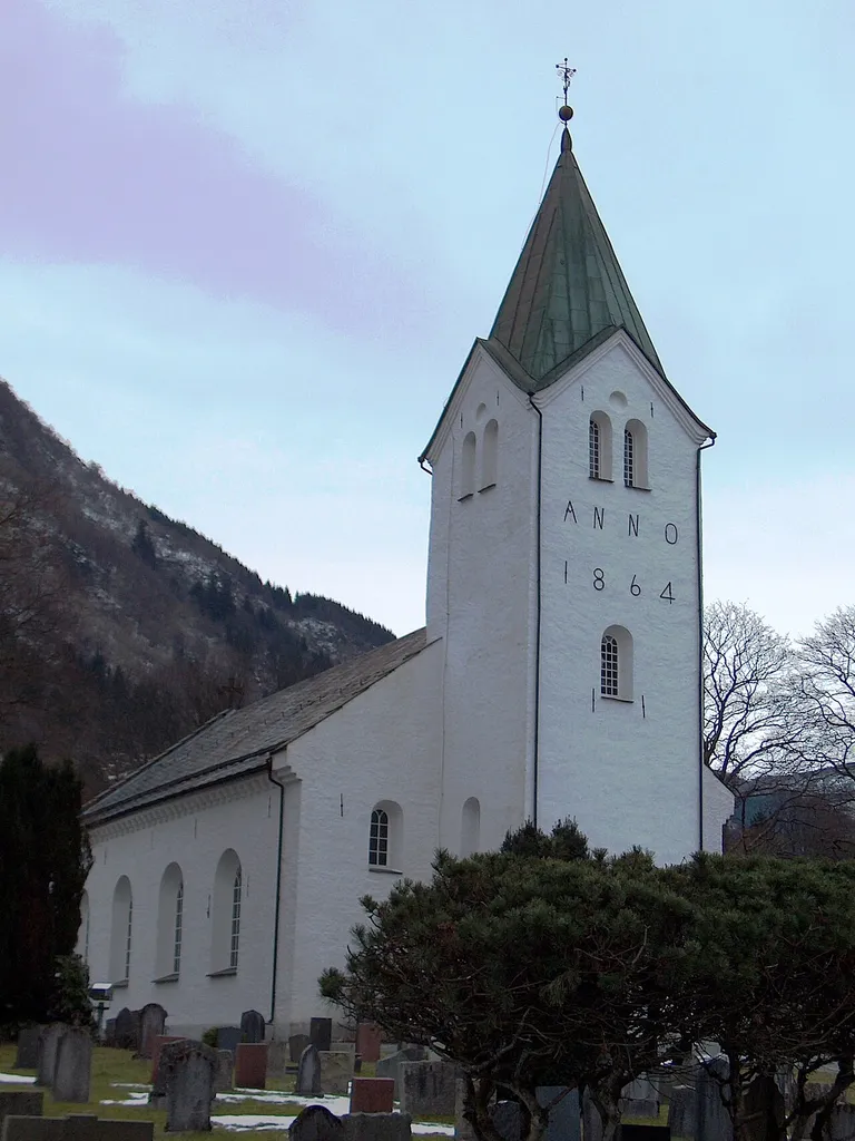 Arna kirke This is a photo of a monument in Norway, number: 83791 in the Norwegian Directorate for Cultural Heritage database.