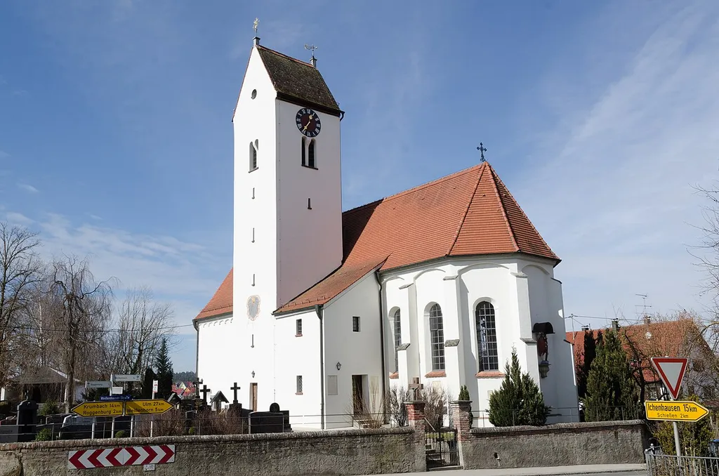 Roggenburg, Biberach, Pfarrkirche St. Sebastian und Ottilia