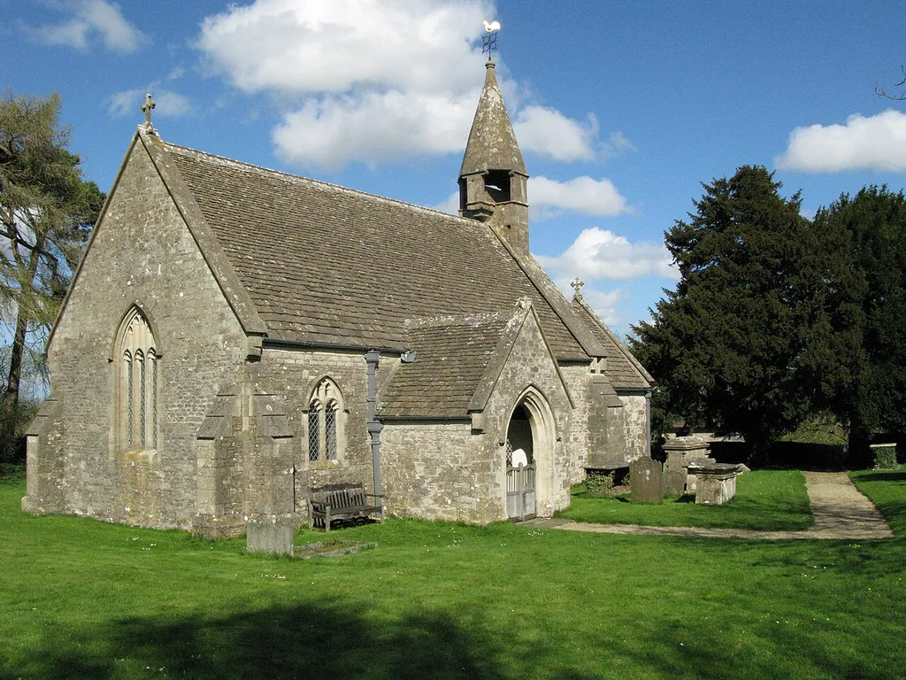 St James' parish church, West Littleton, South Gloucestershire, seen from the southwest
