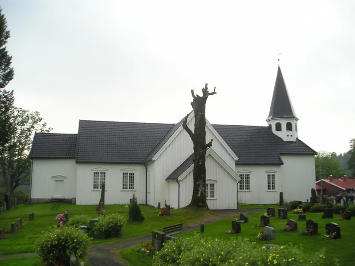 Drangedal kirke, Drangedal kommune, Telemark fylke, Norway. GFDL