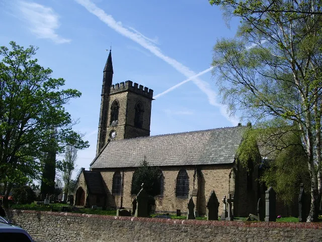 Parish church of St John the Baptist, High Street, Godley, Hyde, Greater Manchester, seen from the southeast