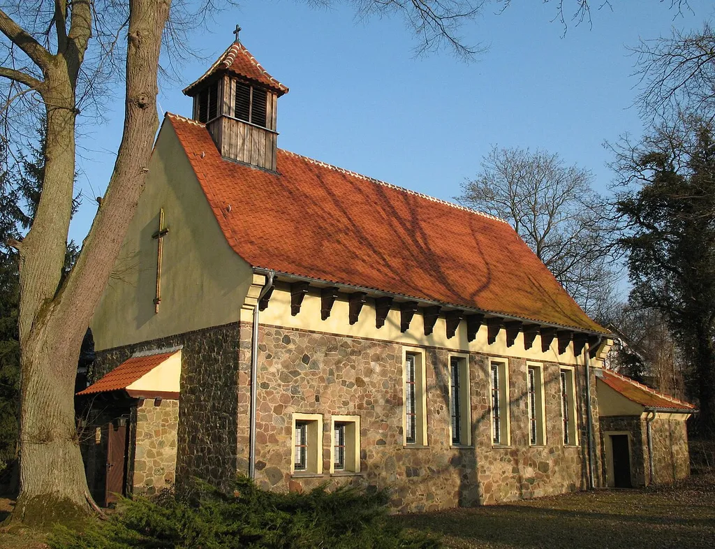 Church in Stechlin-Neuglobsow in Brandenburg, Germany