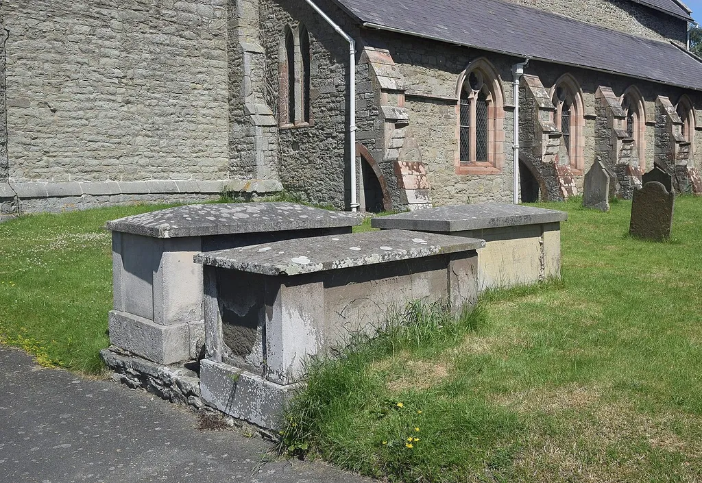 Chest tombs, Chirbury churchyard