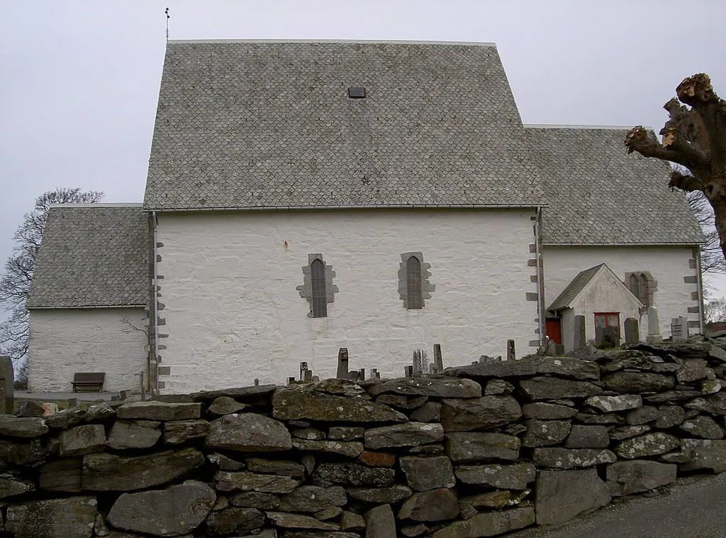 Hesby church, built about 1250 AD in gothic style