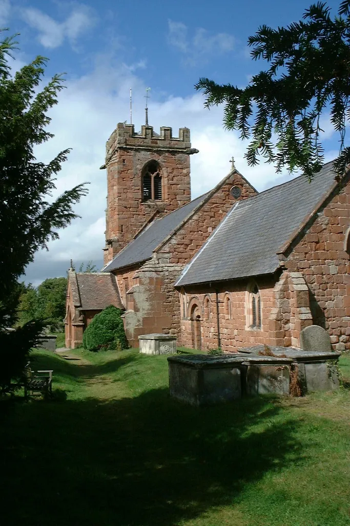 Photograph of the Church of St John the Baptist, Ruyton-XI-Towns, Shropshire, England