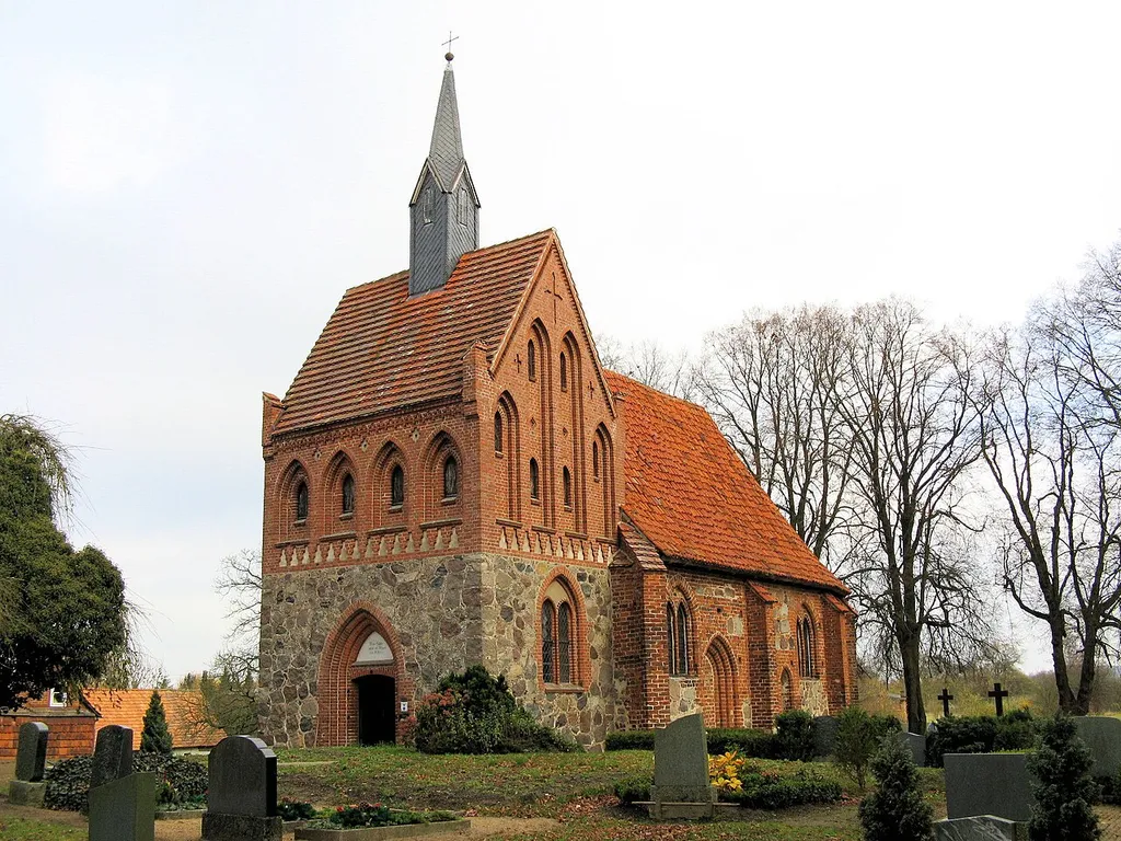 Church in Bäbelin, Mecklenburg-Vorpommern, Germany