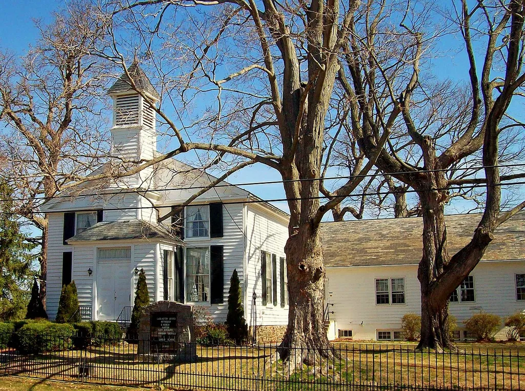 The Darlington United Methodist Church along Shuresville Road