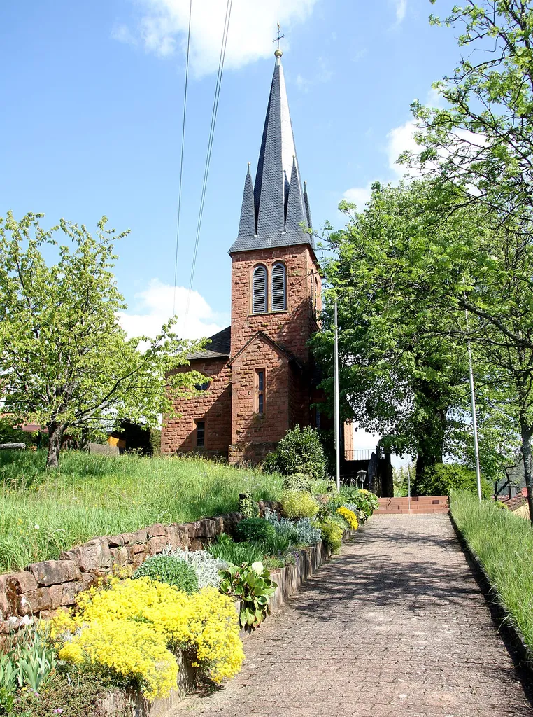 Protestant church in Dernbach.