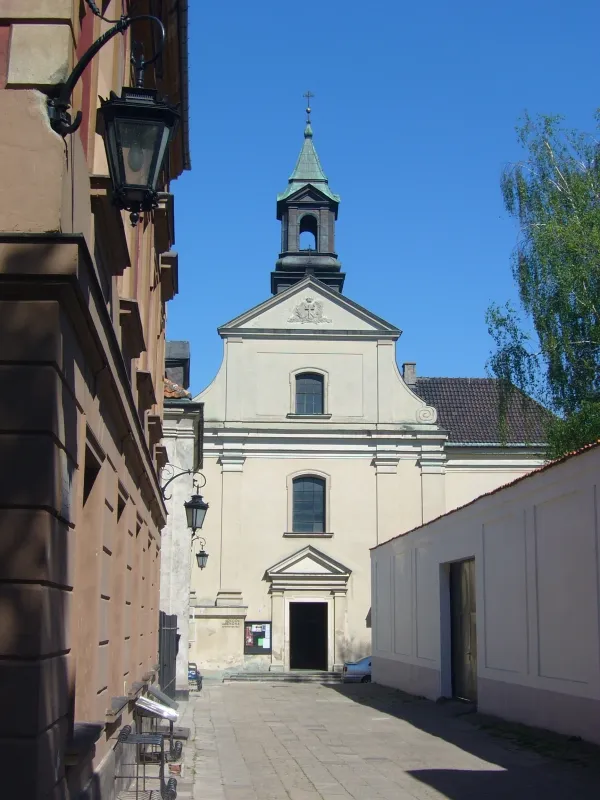 Warsaw, Church of St Benno in the New Town (former church of the Congregation of the Most Holy Redeemer). Façade.