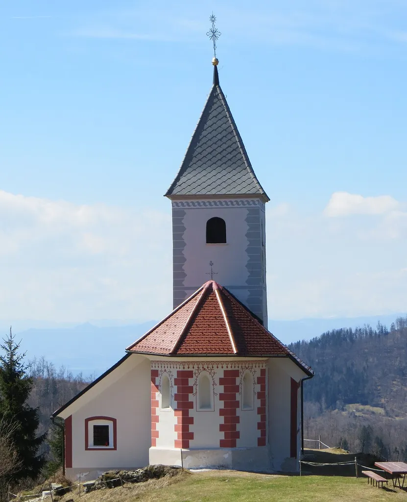 Saint Acacius's Church in Kališe, Municipality of Kamnik, Slovenia