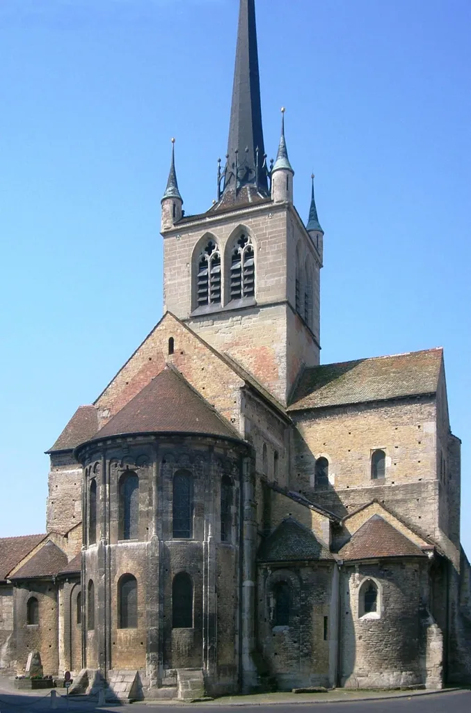 Church of former Benedictine abbey from east.