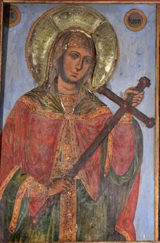Saint Kyriaki Icon by Dicho Zograf in Saint Kyriaki Church in Debrene, 1844