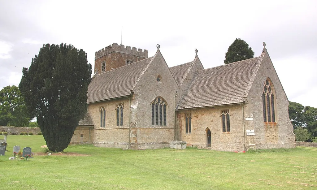 St Mary the Virgin parish church, Steeple Barton, Oxfordshire, viewed from the southeast