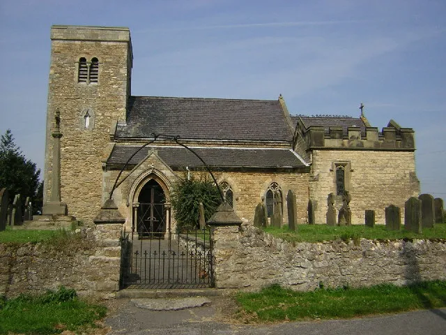 St.Lawrence &amp; St.George's church, Springthorpe, Lincs. A Saxon tower and restored 14th century church. Inside a curious relic .... a paper maiden's garland to Mary Hill, killed in 1814 whilst ringing the church bells !