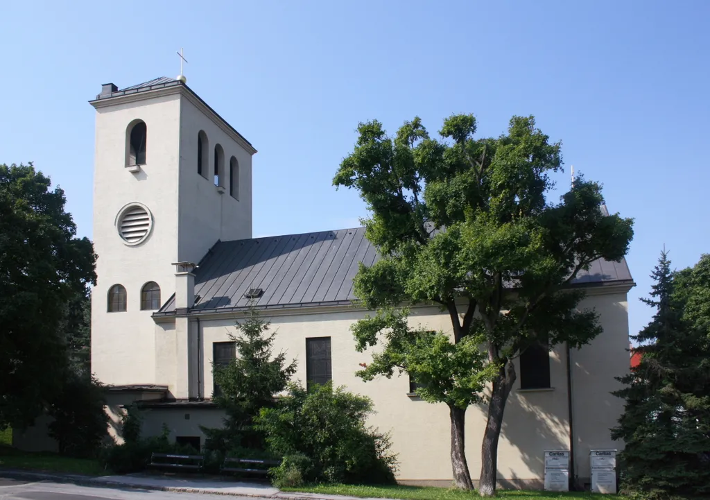 Die Ostansicht der Leopoldskirche (Klosterneuburg)